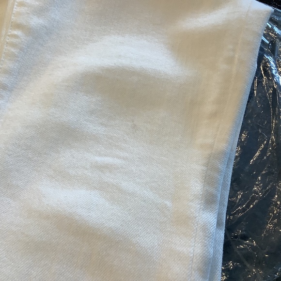 MOTHER High Waisted Looker Ankle White Denim Jeans (26)